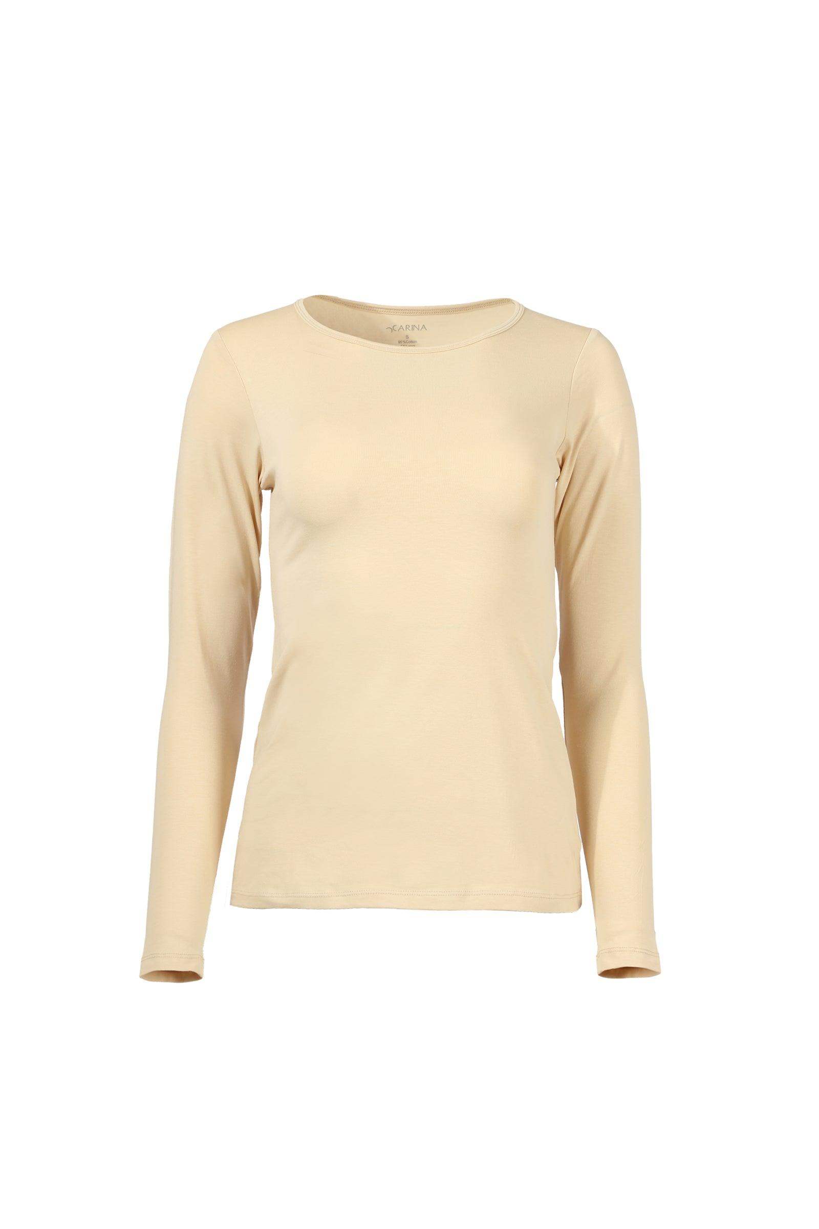 Cotton Round Neck Top - Carina - ÙƒØ§Ø±ÙŠÙ†Ø§