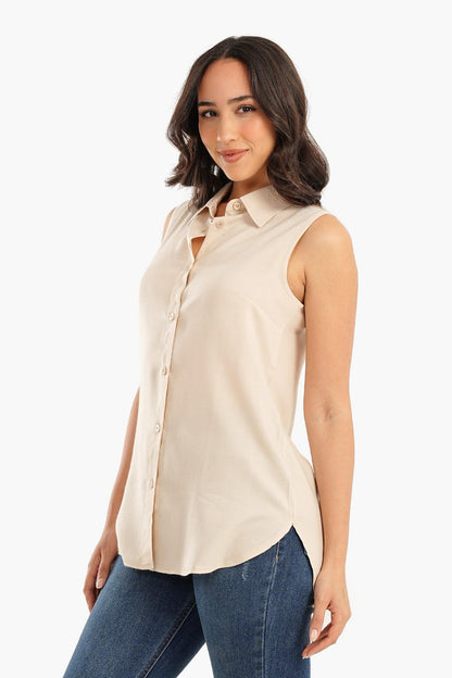 Cotton Sleeveless Shirt - Carina - ÙƒØ§Ø±ÙŠÙ†Ø§