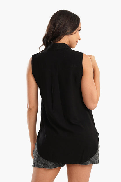 Cotton Sleeveless Shirt - Carina - ÙƒØ§Ø±ÙŠÙ†Ø§