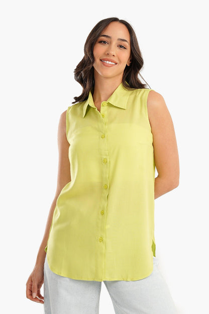 Cotton Sleeveless Shirt - Carina - ÙƒØ§Ø±ÙŠÙ†Ø§