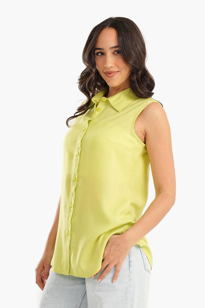 Cotton Sleeveless Shirt - Carina - ÙƒØ§Ø±ÙŠÙ†Ø§