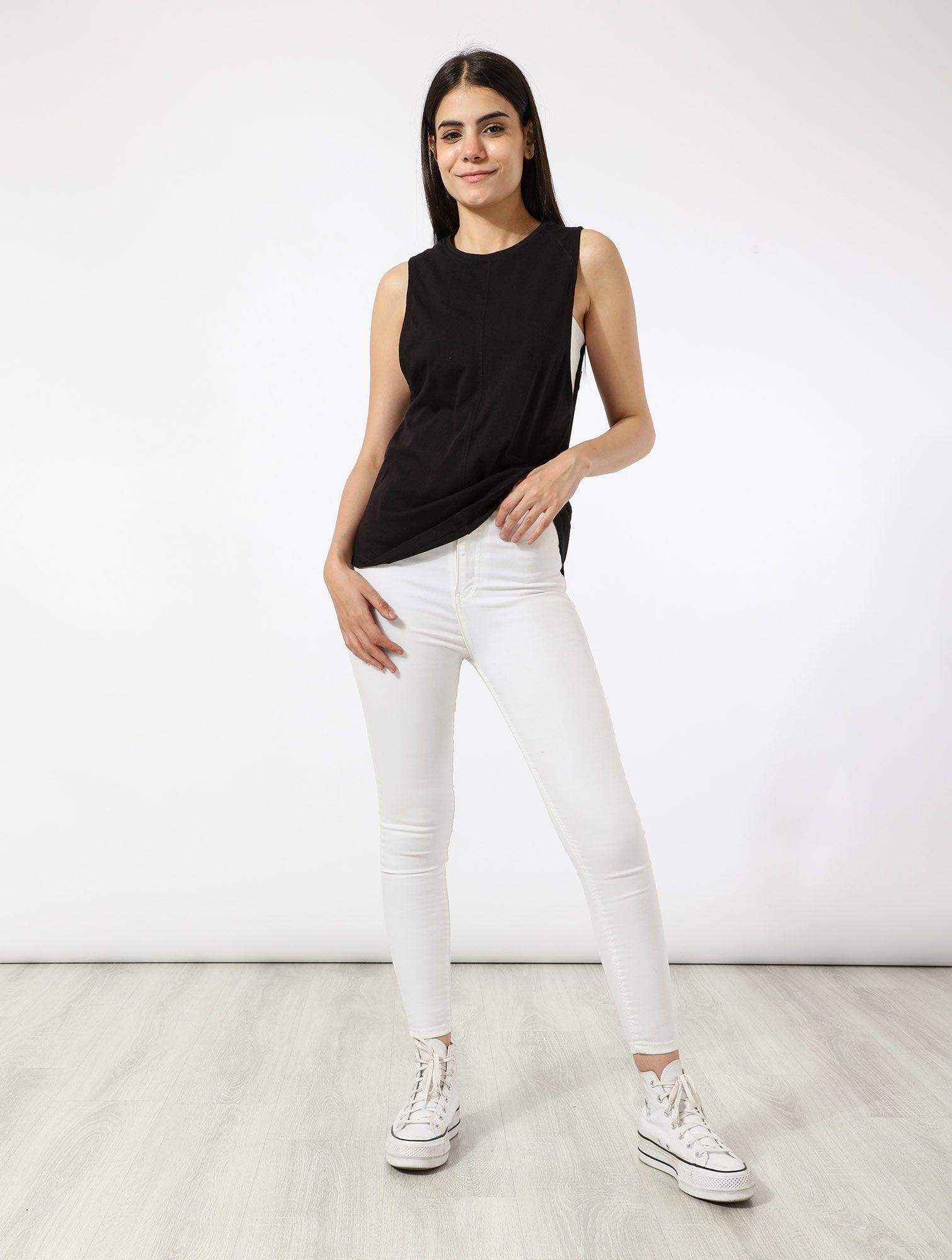 Cotton Sleeveless T-shirt - Carina - ÙƒØ§Ø±ÙŠÙ†Ø§