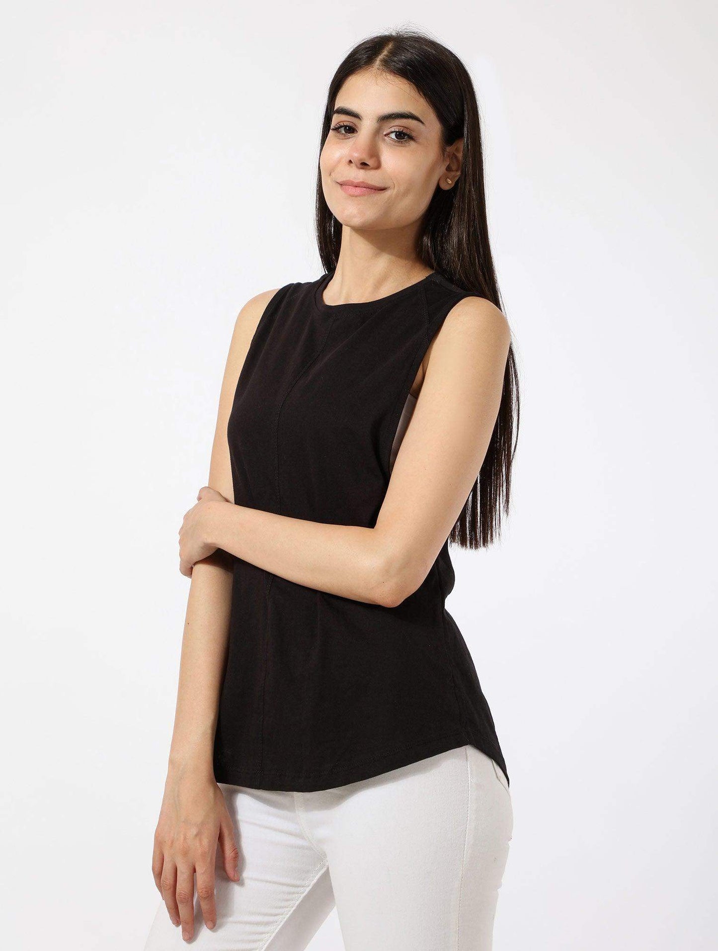 Cotton Sleeveless T-shirt - Carina - ÙƒØ§Ø±ÙŠÙ†Ø§