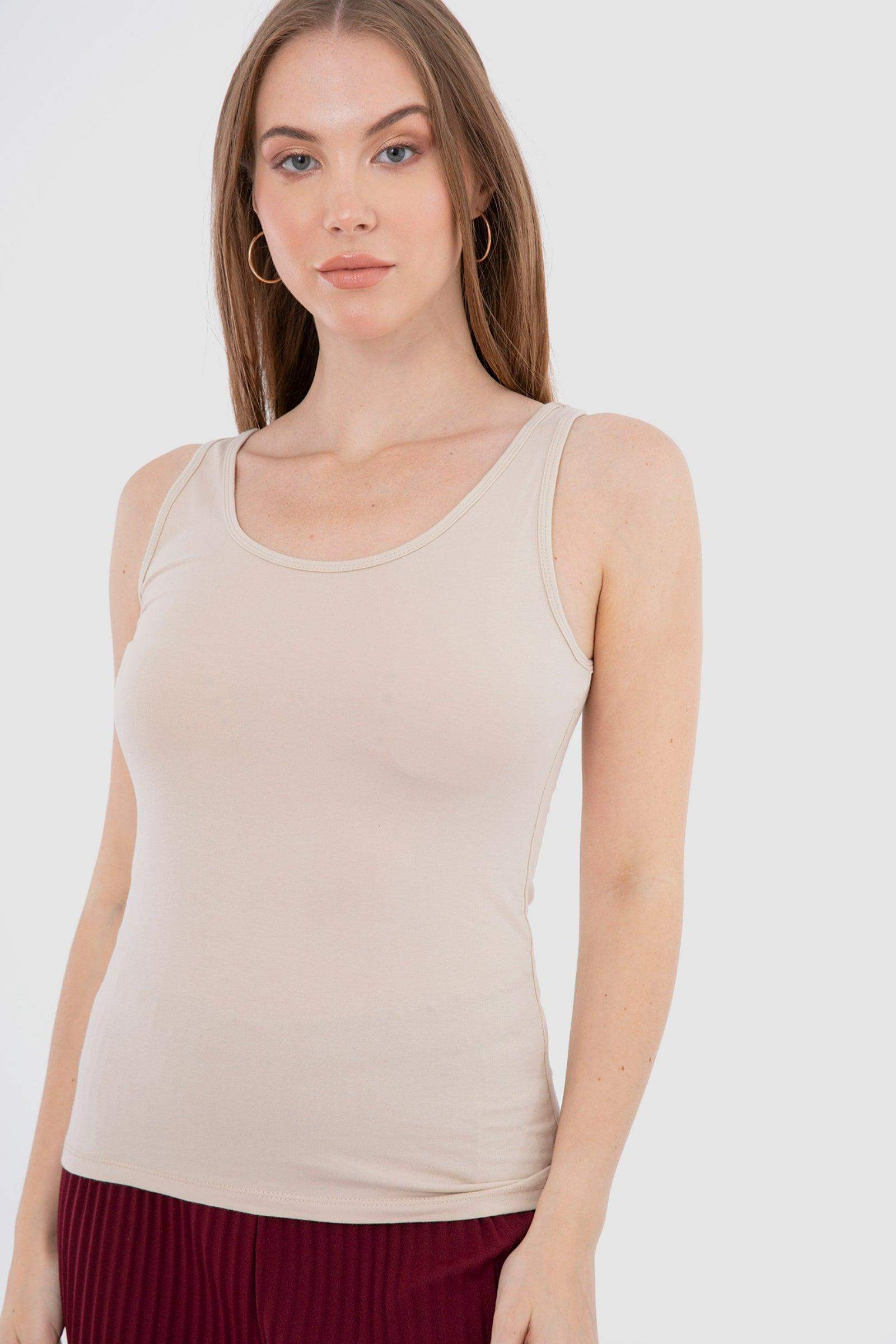 Cotton Sleeveless Tank Top - Carina - ÙƒØ§Ø±ÙŠÙ†Ø§