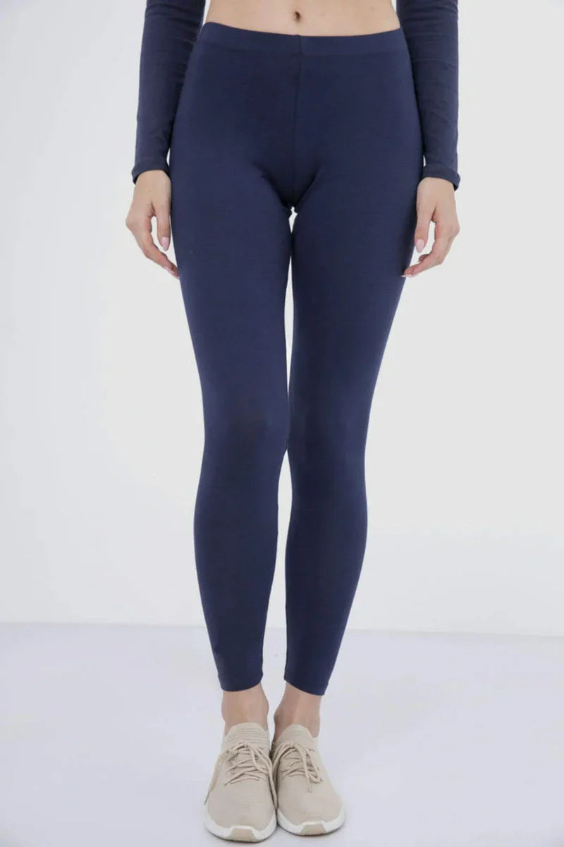Slim Fit Leggings - Navy