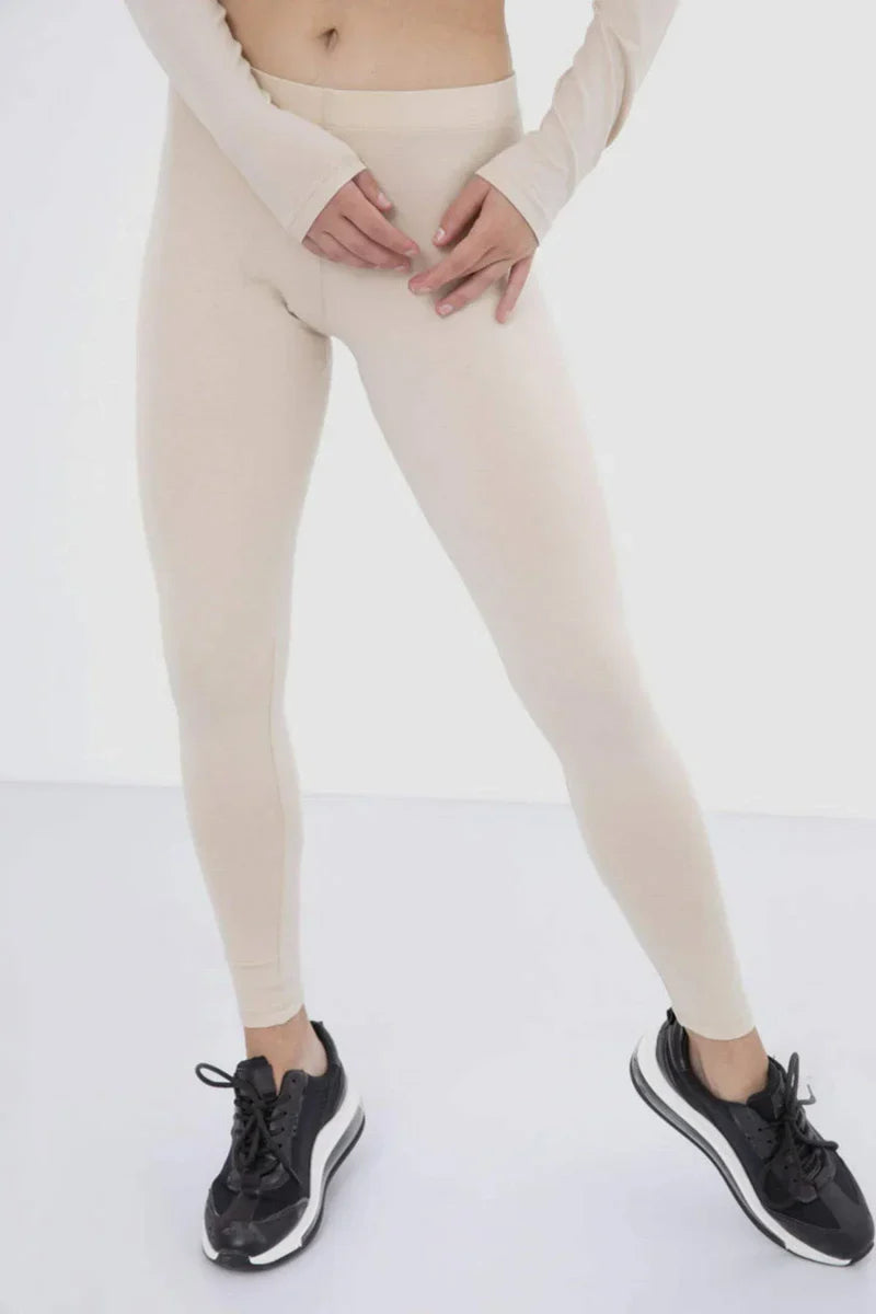 Slim Fit Leggings - Beige