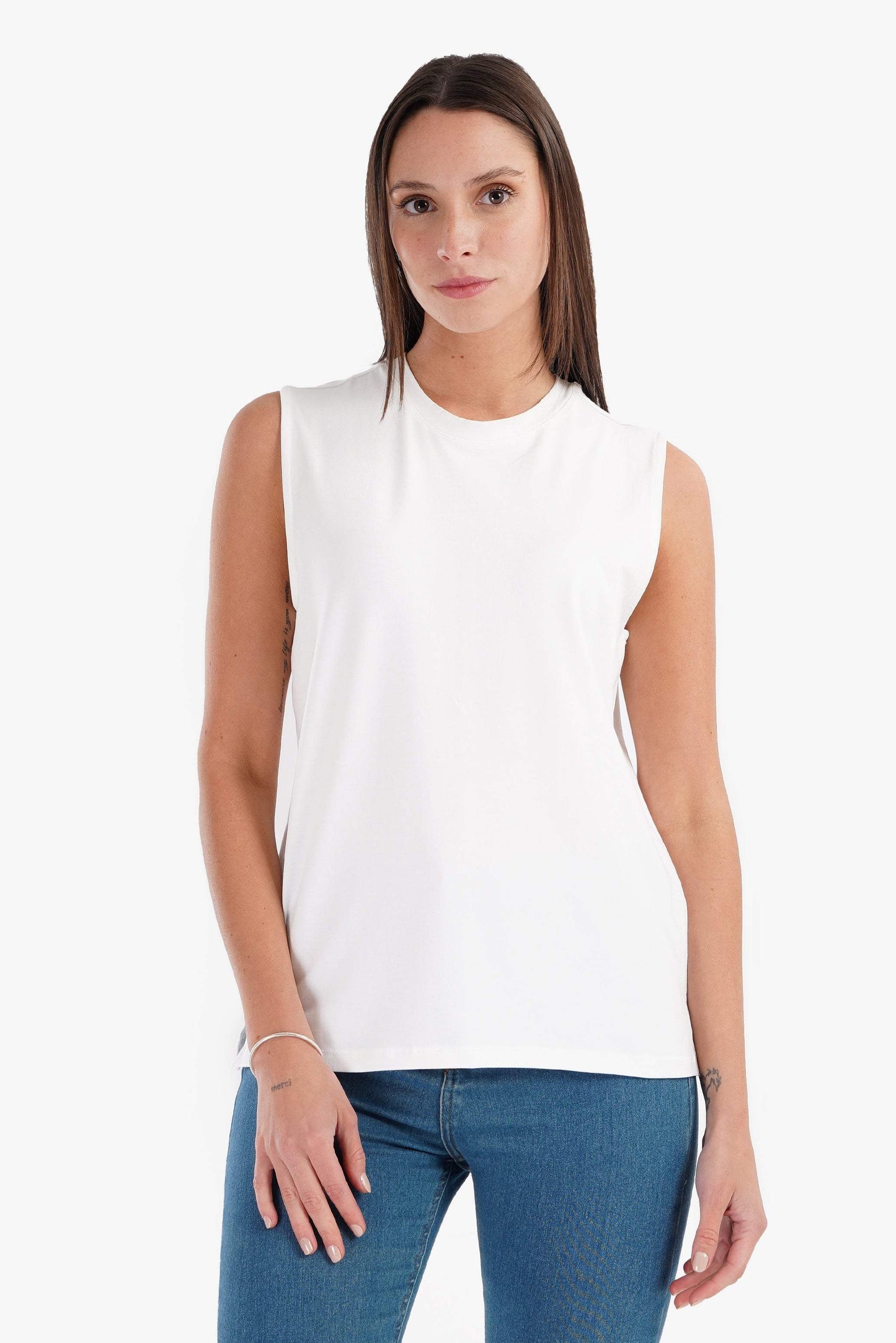 Cotton Soft Sleeveless T-Shirt - Carina - ÙƒØ§Ø±ÙŠÙ†Ø§