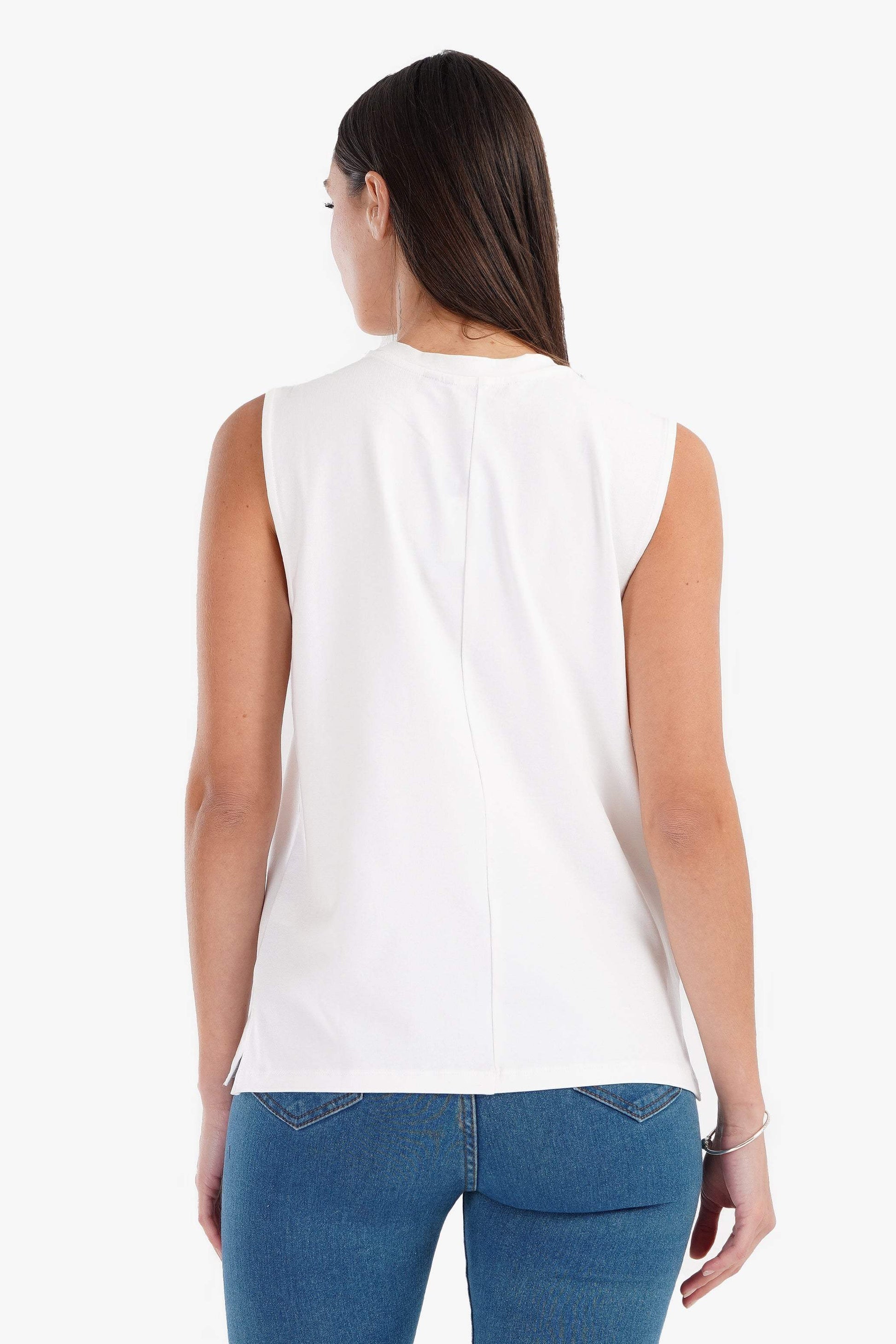 Cotton Soft Sleeveless T-Shirt - Carina - ÙƒØ§Ø±ÙŠÙ†Ø§