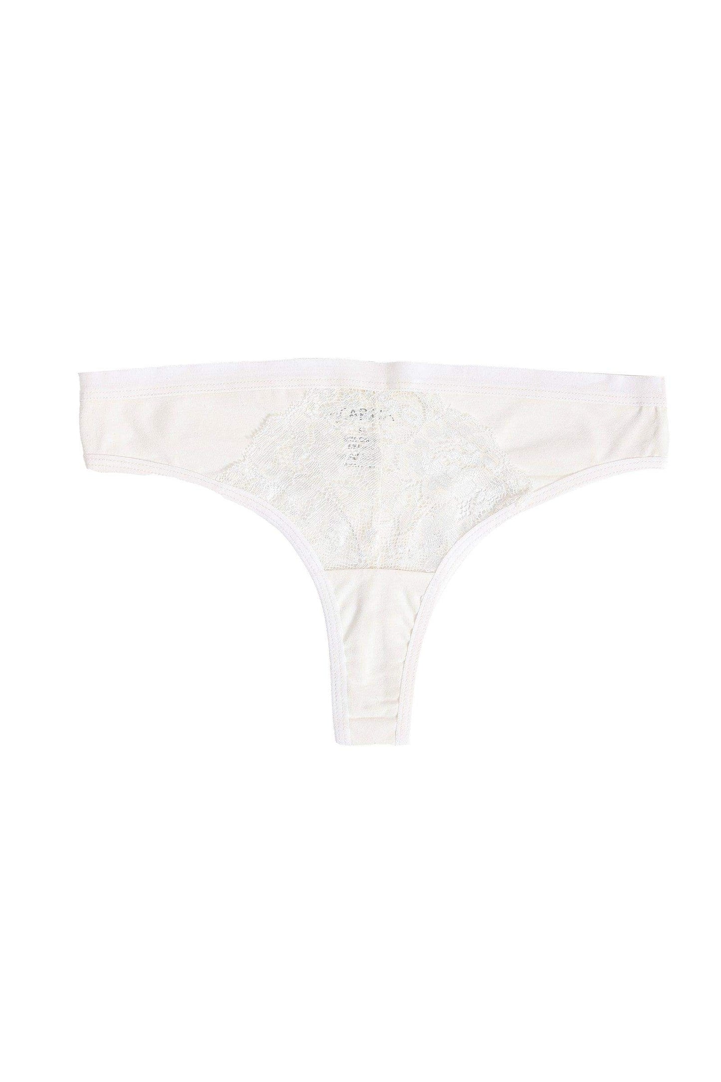 Cotton Thong Panty with Lace - Carina - ÙƒØ§Ø±ÙŠÙ†Ø§