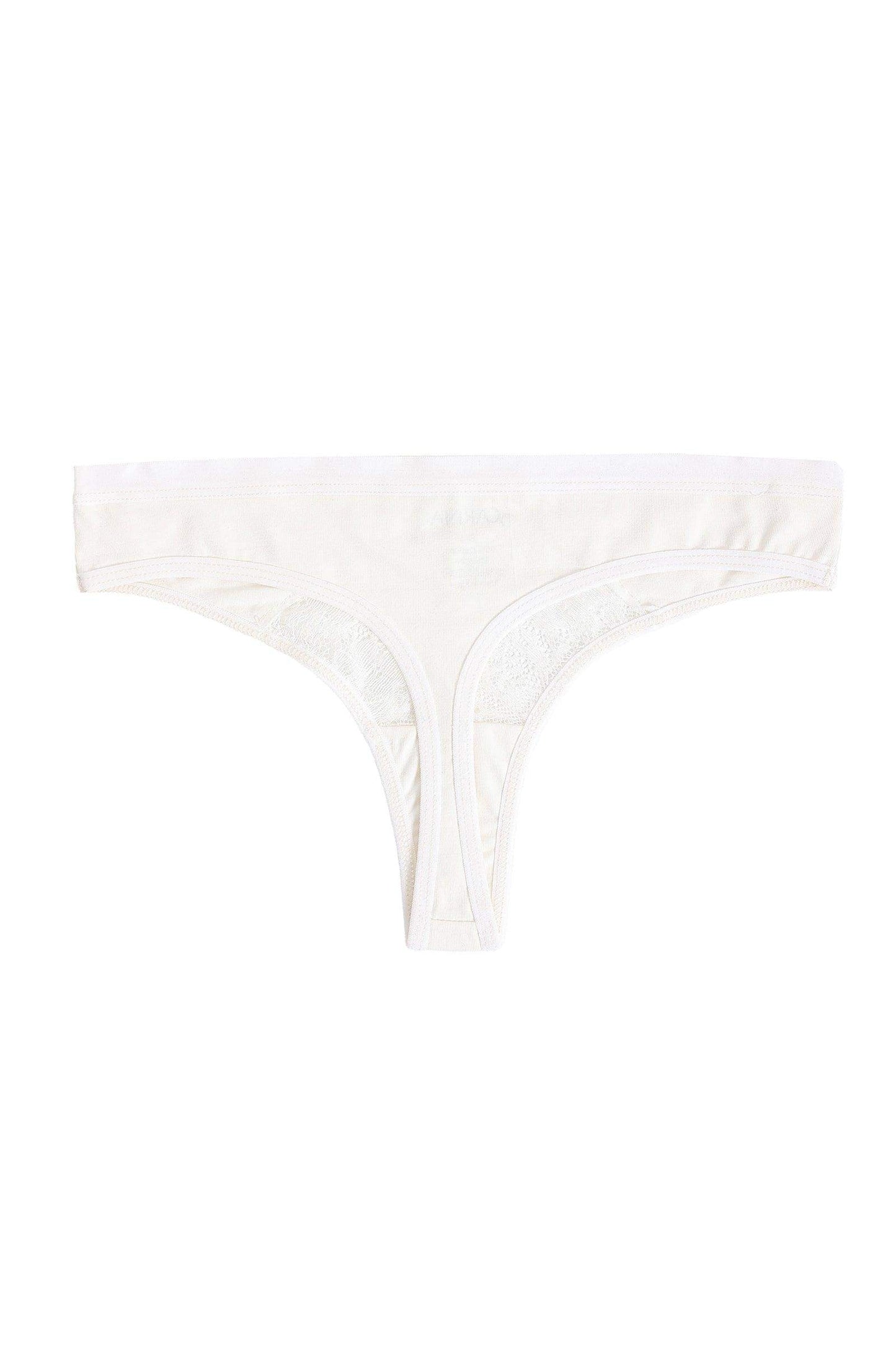 Cotton Thong Panty with Lace - Carina - ÙƒØ§Ø±ÙŠÙ†Ø§