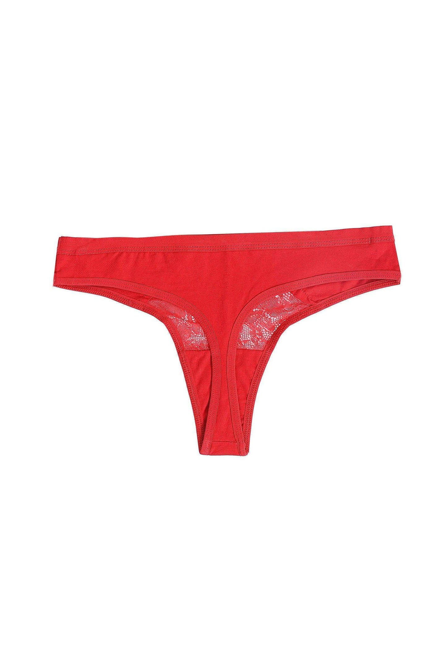 Cotton Thong Panty with Lace - Carina - ÙƒØ§Ø±ÙŠÙ†Ø§