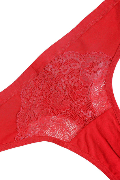 Cotton Thong Panty with Lace - Carina - ÙƒØ§Ø±ÙŠÙ†Ø§