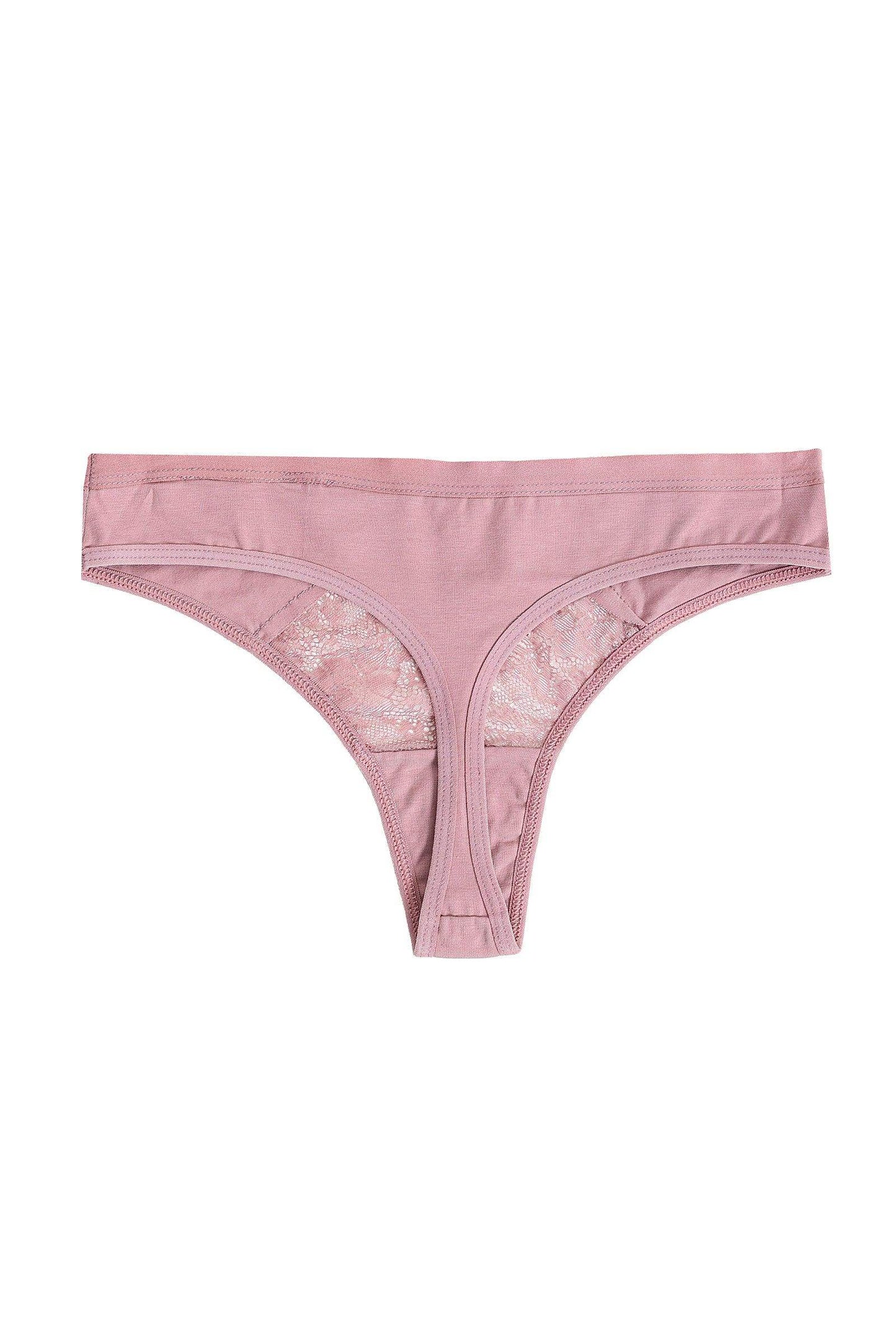 Cotton Thong Panty with Lace - Carina - ÙƒØ§Ø±ÙŠÙ†Ø§