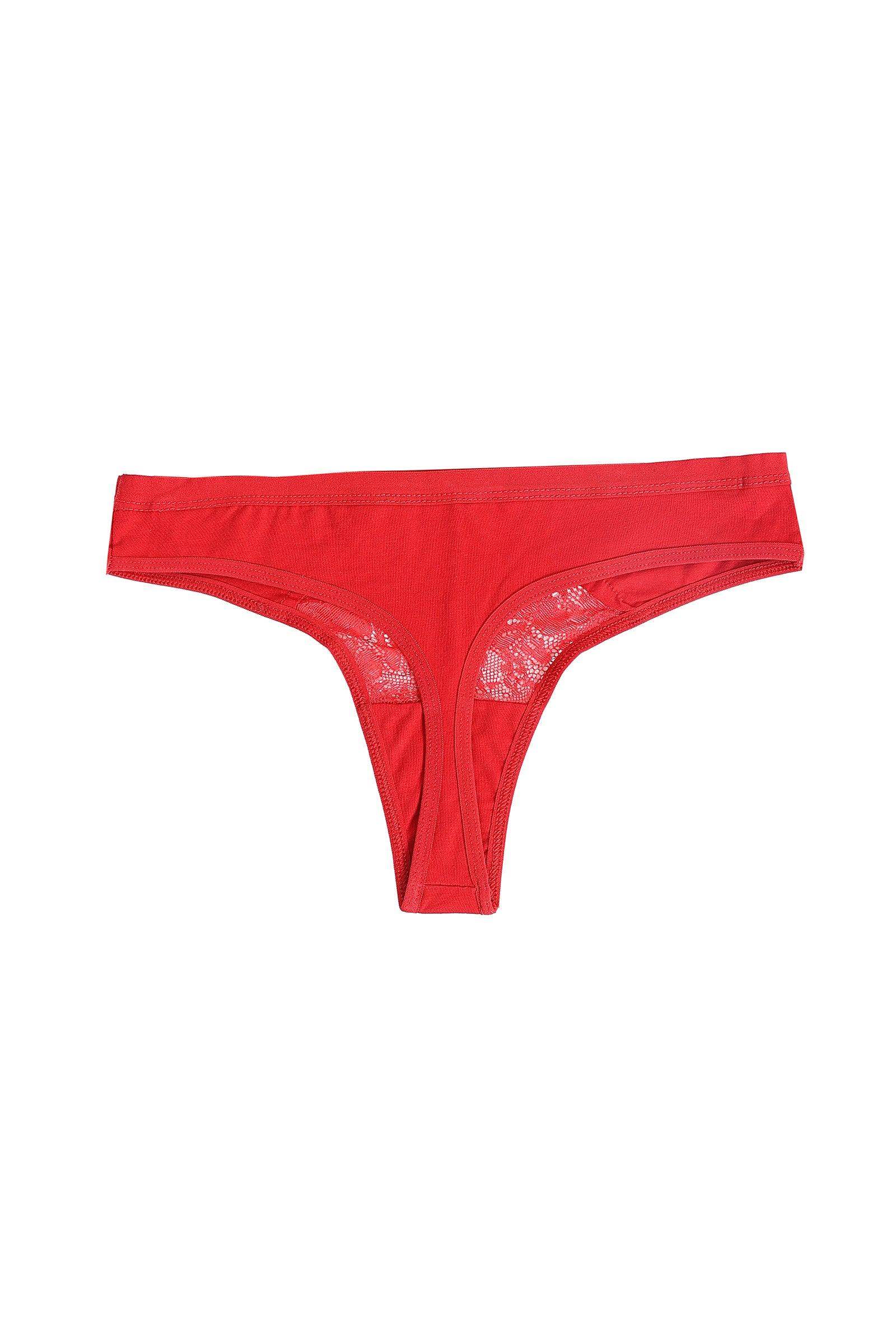 Cotton Thong Panty with Lace - Carina - ÙƒØ§Ø±ÙŠÙ†Ø§