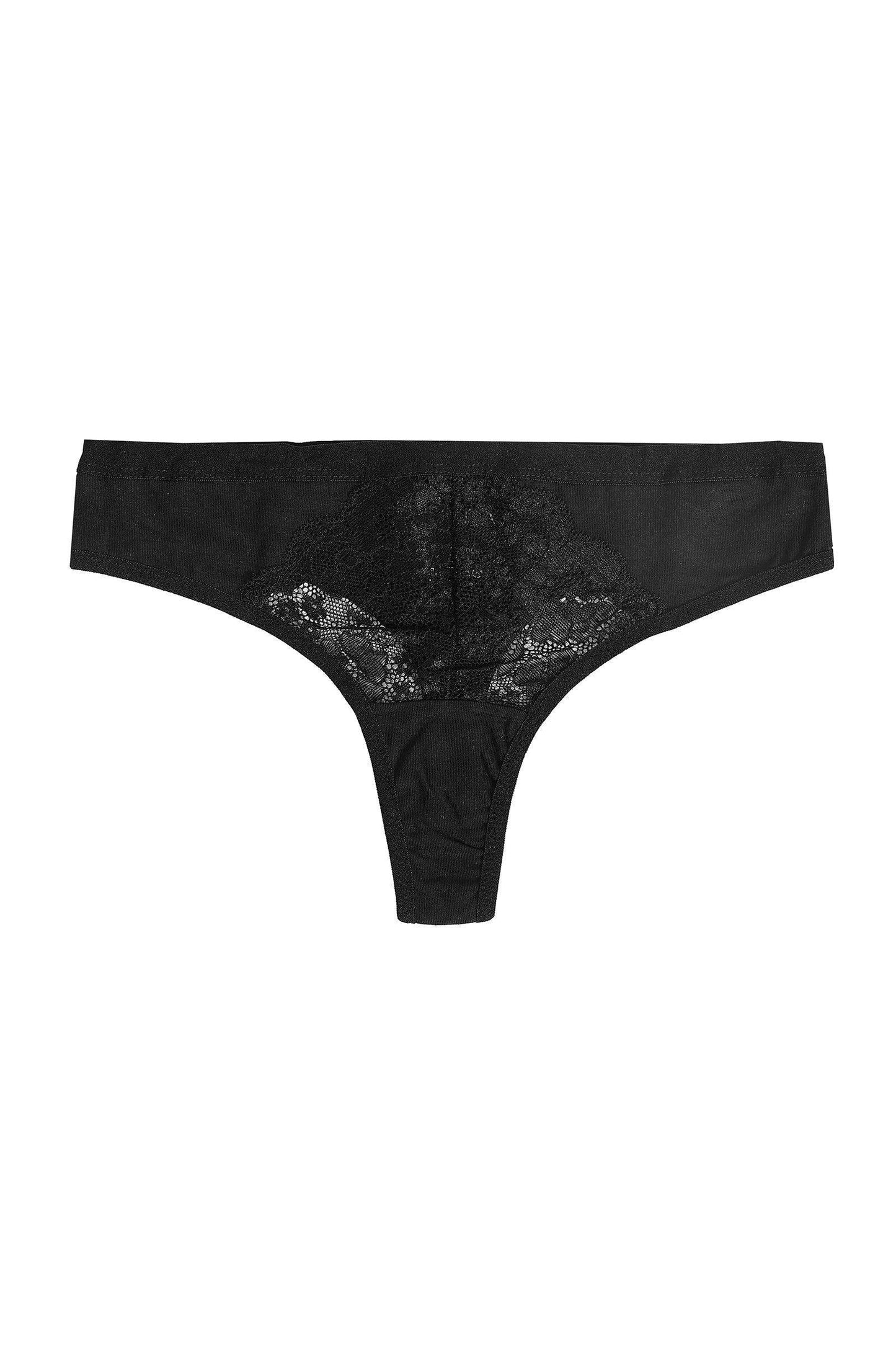 Cotton Thong Panty with Lace - Carina - ÙƒØ§Ø±ÙŠÙ†Ø§