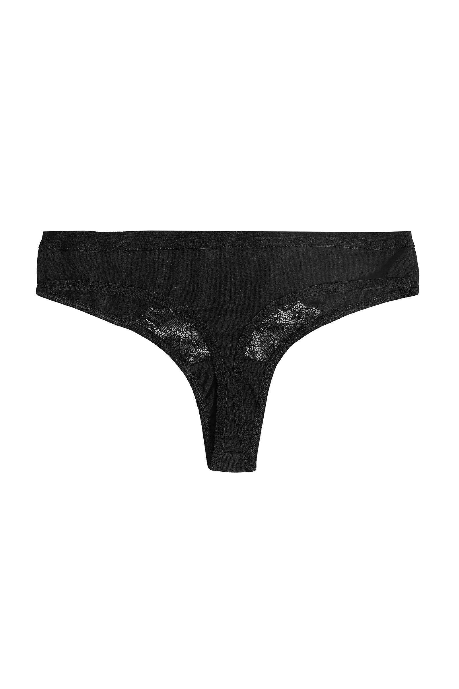 Cotton Thong Panty with Lace - Carina - ÙƒØ§Ø±ÙŠÙ†Ø§