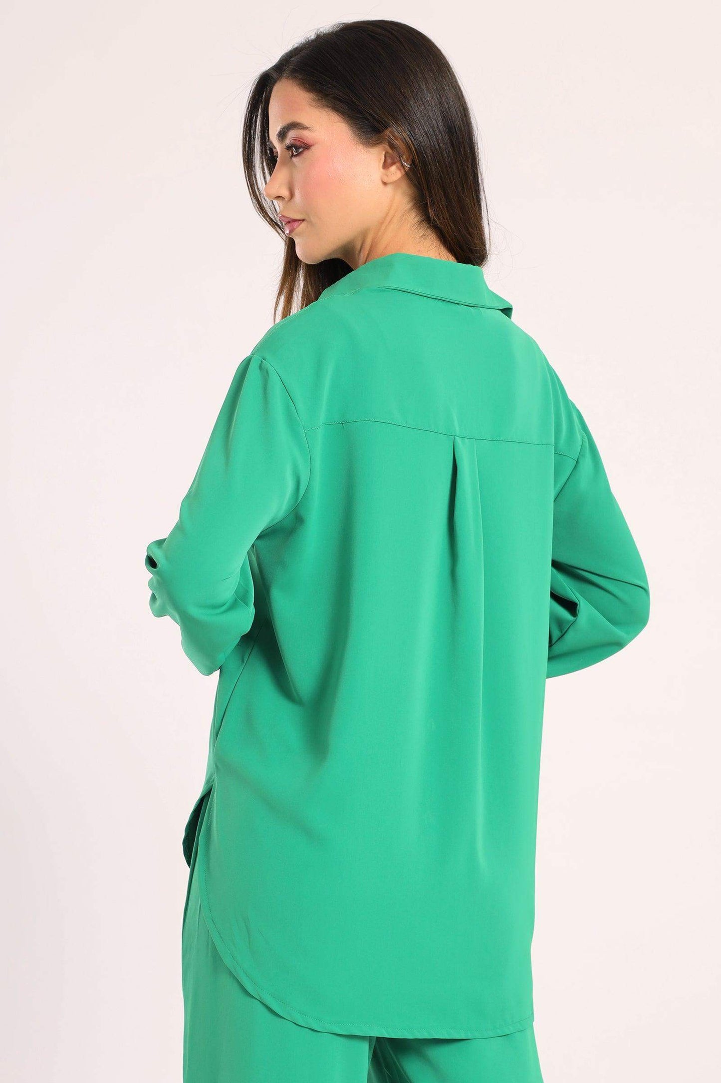 Crepe Shirt with Chest Pocket - Carina - ÙƒØ§Ø±ÙŠÙ†Ø§