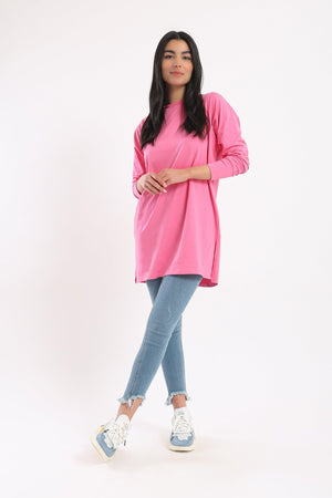 Crew Neck Solid T-Shirt - Clue-wear