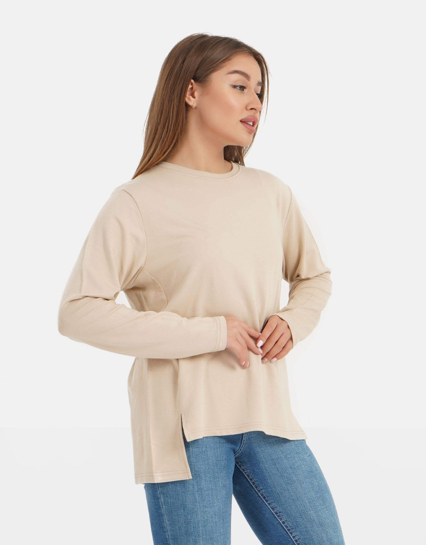 Crew Neck T-Shirt - Carina - ÙƒØ§Ø±ÙŠÙ†Ø§