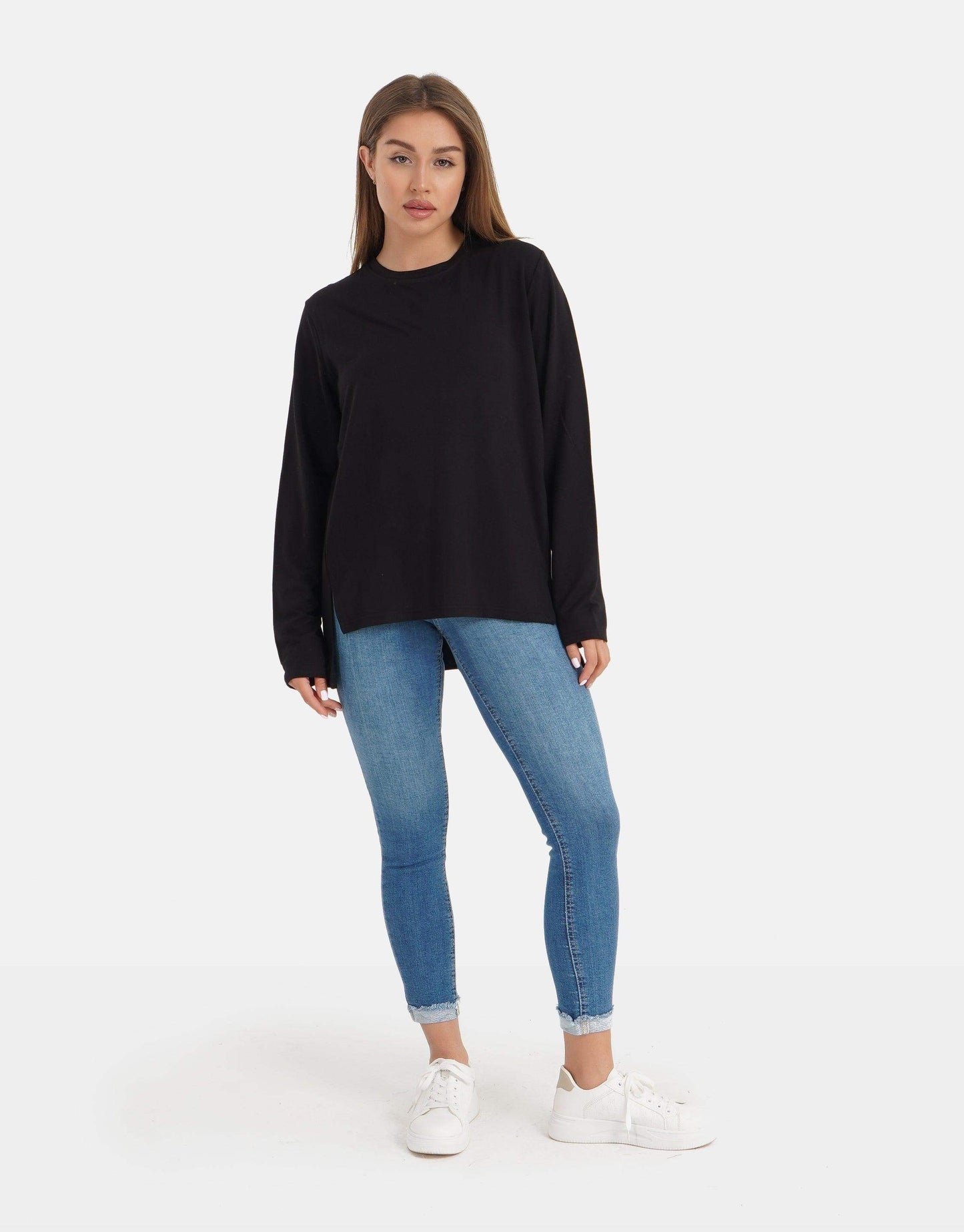 Crew Neck T-Shirt - Carina - ÙƒØ§Ø±ÙŠÙ†Ø§