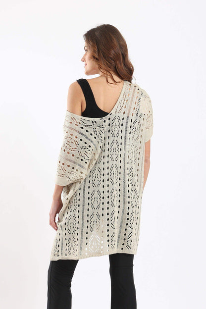 Crochet Relaxed Fit Poncho - Carina - ÙƒØ§Ø±ÙŠÙ†Ø§