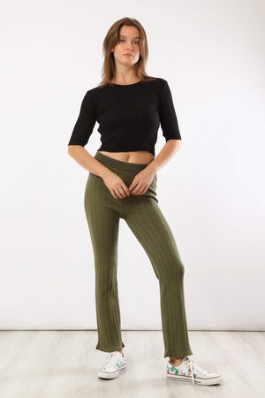 Cropped Ribbed Pullover - Carina - ÙƒØ§Ø±ÙŠÙ†Ø§