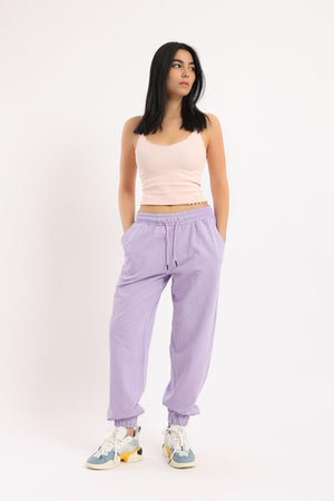 Cuffed High Waist Joggers - Clue Wear
