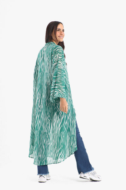 Curved Hem Chiffon Kimono - Carina - ÙƒØ§Ø±ÙŠÙ†Ø§