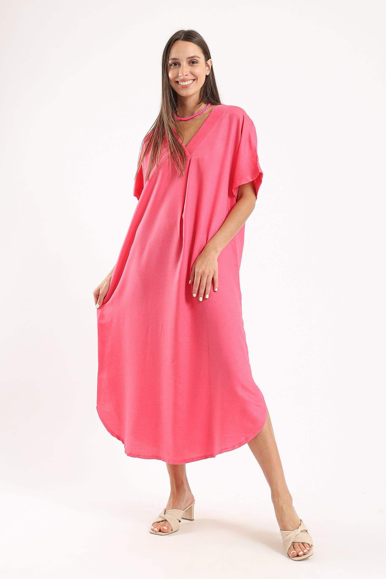 Curved Hem Comfy Dress - Carina - ÙƒØ§Ø±ÙŠÙ†Ø§