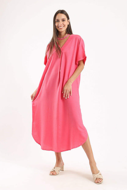 Curved Hem Comfy Dress - Carina - ÙƒØ§Ø±ÙŠÙ†Ø§