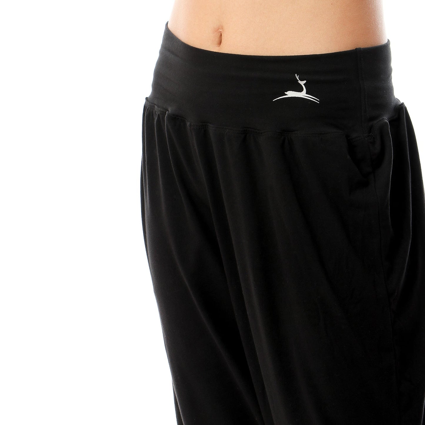 Black Wide Leg Comfortable Women Sports Pants - Champsland