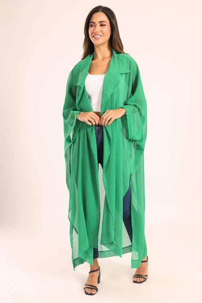 Draped Chiffon Kimono - Carina - ÙƒØ§Ø±ÙŠÙ†Ø§