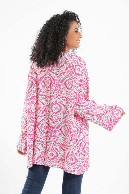 Dual Tone Printed Kimono - Carina - ÙƒØ§Ø±ÙŠÙ†Ø§