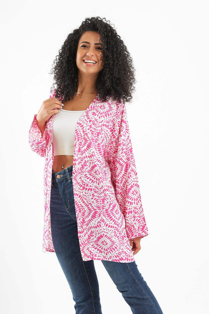 Dual Tone Printed Kimono - Carina - ÙƒØ§Ø±ÙŠÙ†Ø§