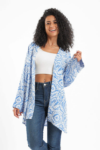 Dual Tone Printed Kimono - Carina - ÙƒØ§Ø±ÙŠÙ†Ø§