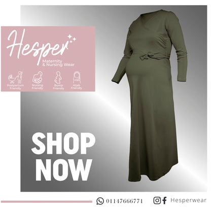 Basic Maternity & Nursing Dress Long Sleeves