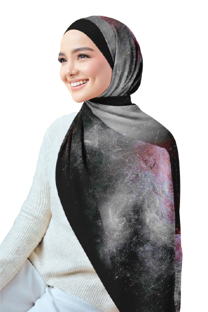 Printed Chiffon Crepe Scarf