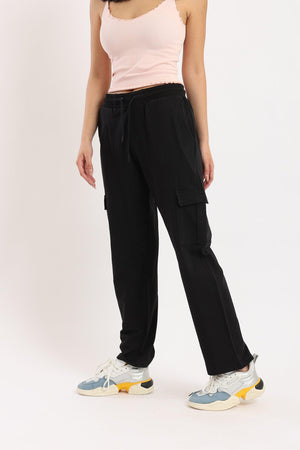 Elastic Straight Cut Pants - Clue Wear
