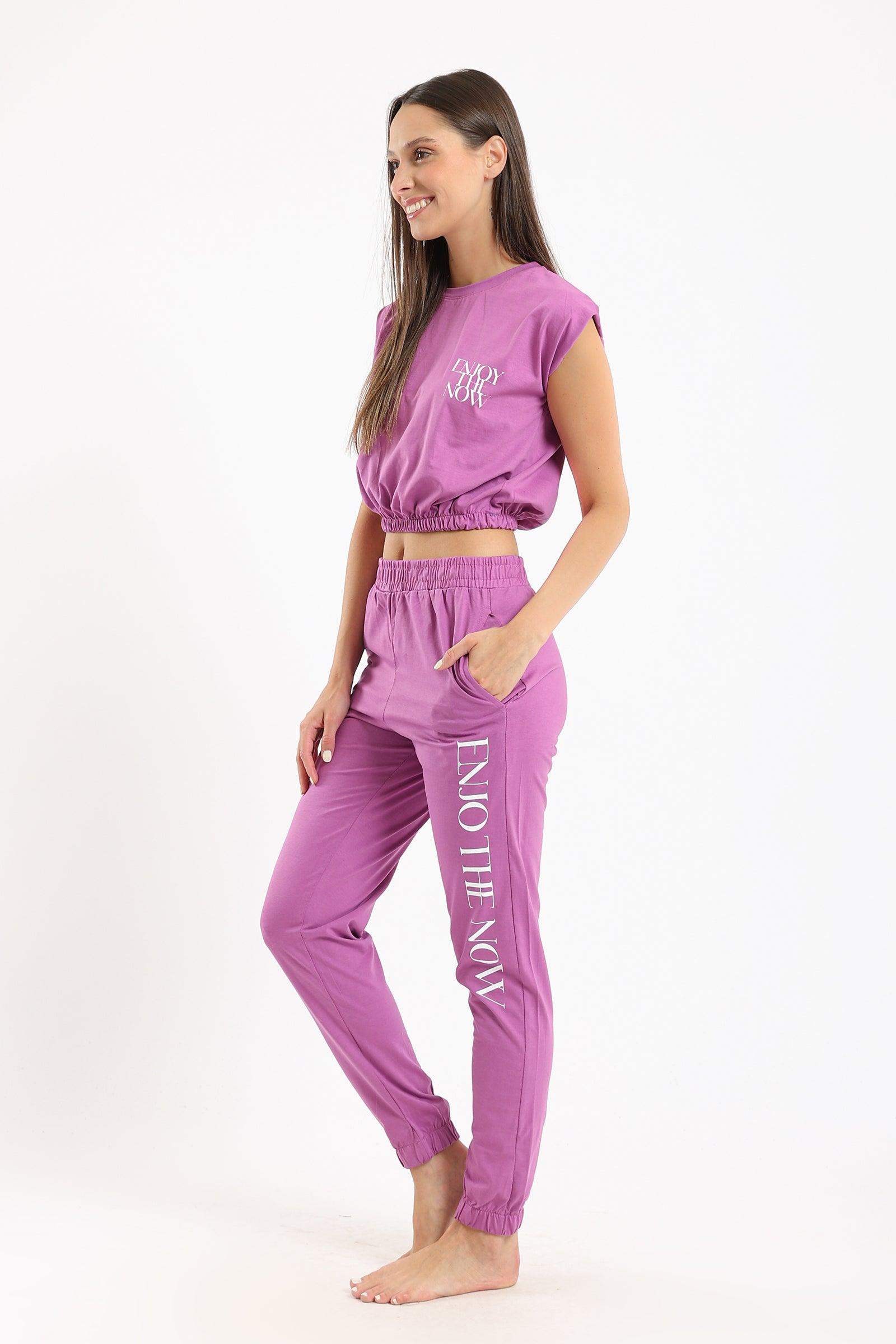 Elastic Trims Pyjama Set - Carina - ÙƒØ§Ø±ÙŠÙ†Ø§