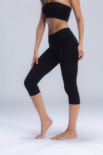 Elastic Waist Pantacourt Legging - Carina - ÙƒØ§Ø±ÙŠÙ†Ø§