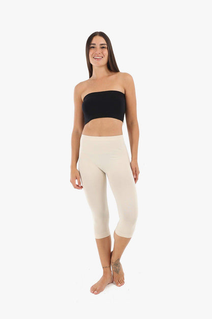 Elastic Waist Pantacourt Legging - Carina - ÙƒØ§Ø±ÙŠÙ†Ø§