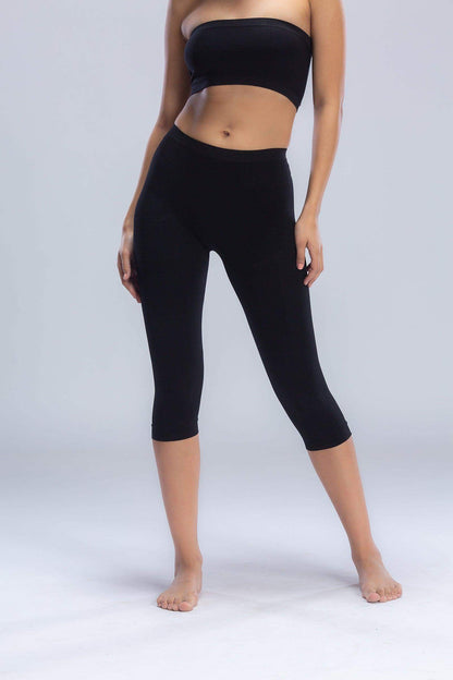 Elastic Waist Pantacourt Legging - Carina - ÙƒØ§Ø±ÙŠÙ†Ø§