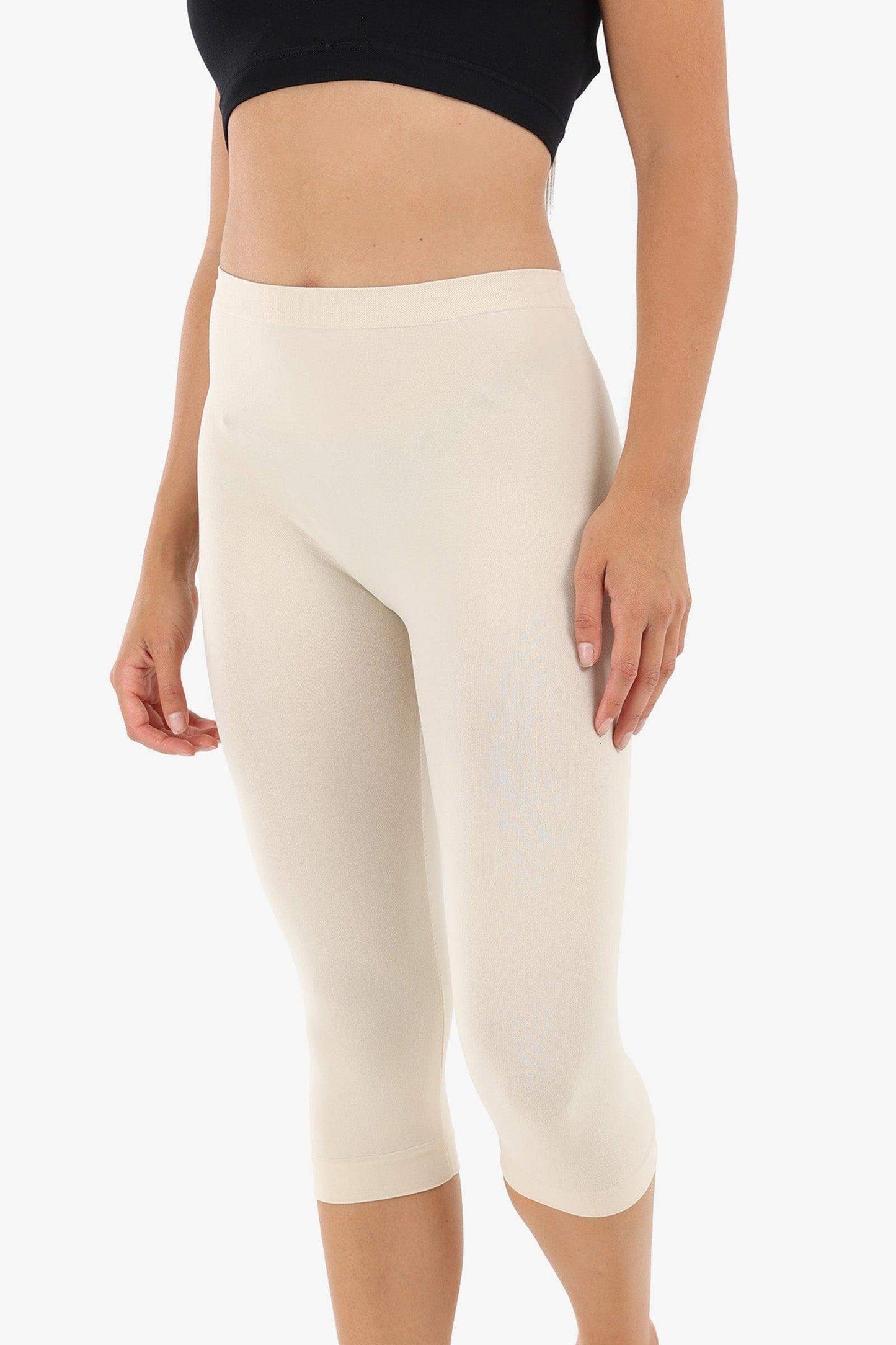 Elastic Waist Pantacourt Legging - Carina - ÙƒØ§Ø±ÙŠÙ†Ø§