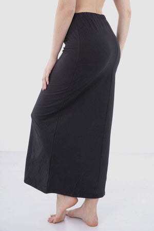 Elastic Waist Solid Maxi Skirt - Carina - ÙƒØ§Ø±ÙŠÙ†Ø§