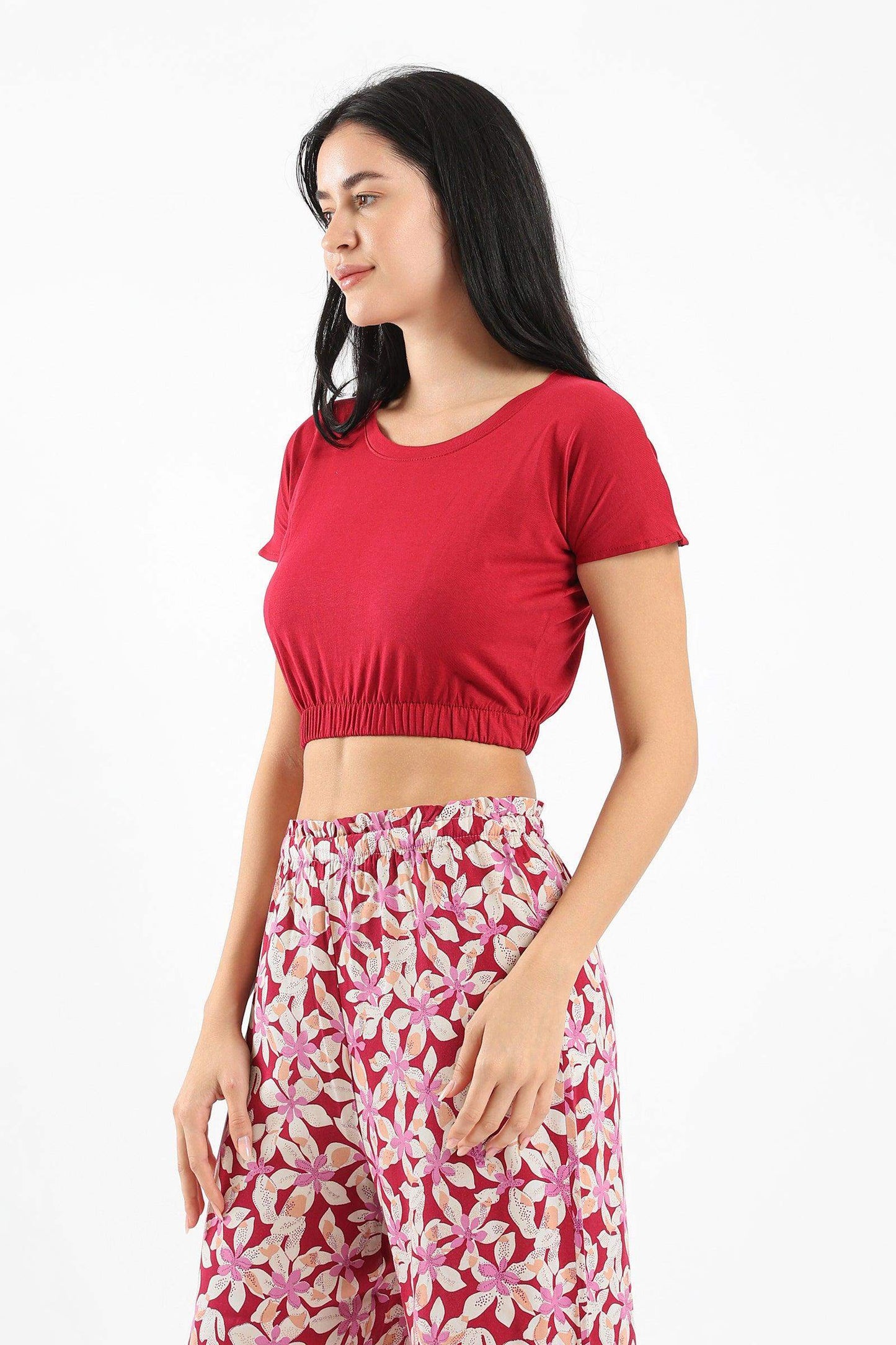 Elasticated Pyjama Crop Top - Carina - ÙƒØ§Ø±ÙŠÙ†Ø§