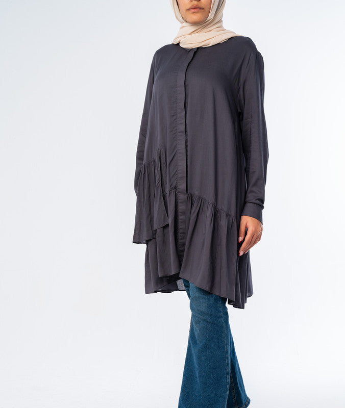 Viscose  Ruffle Shirt