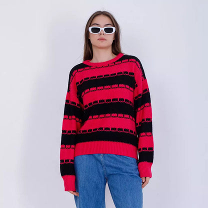 Bi-Tone Stripped pullover