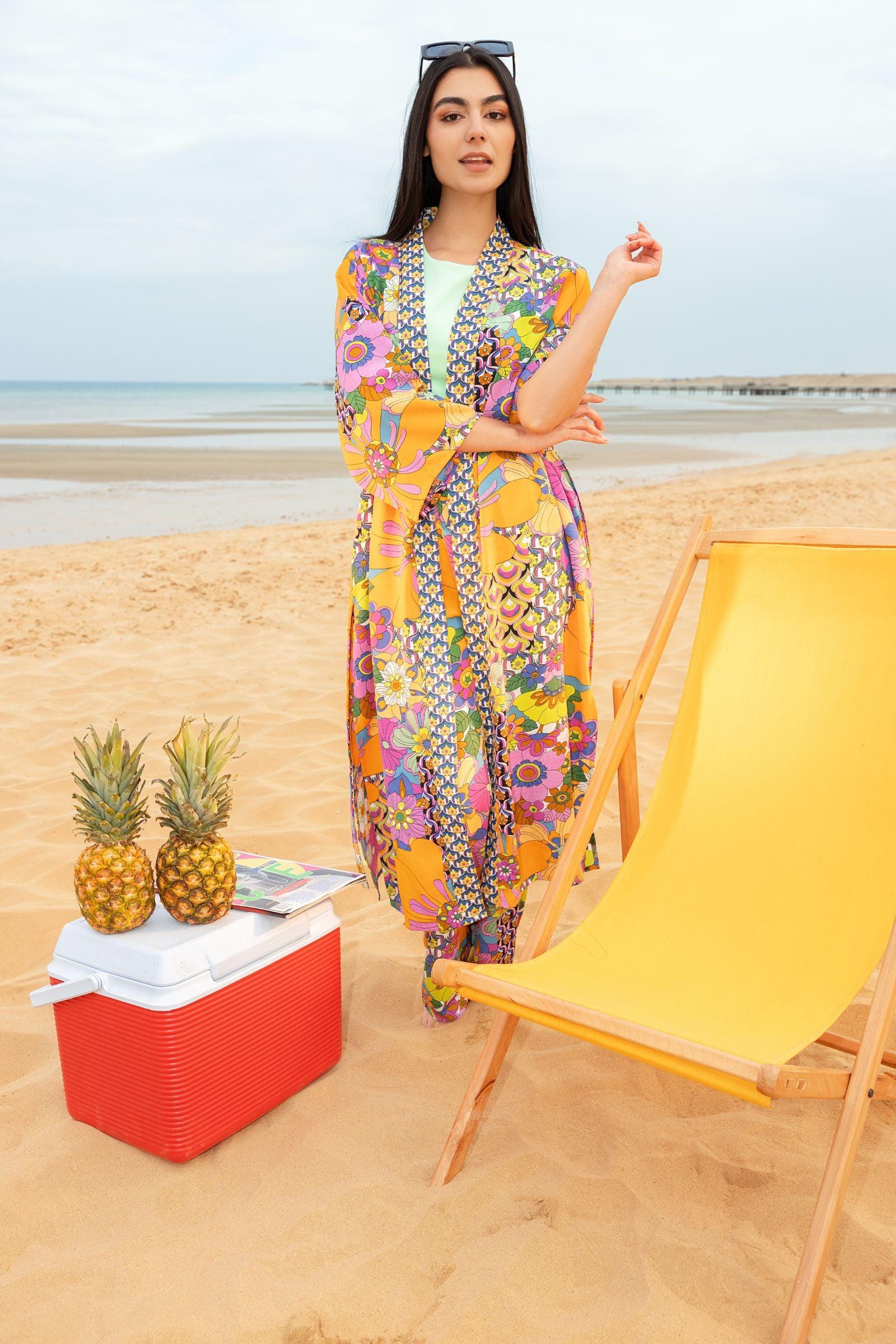 Flawless Printed Kimono - Clue-wear