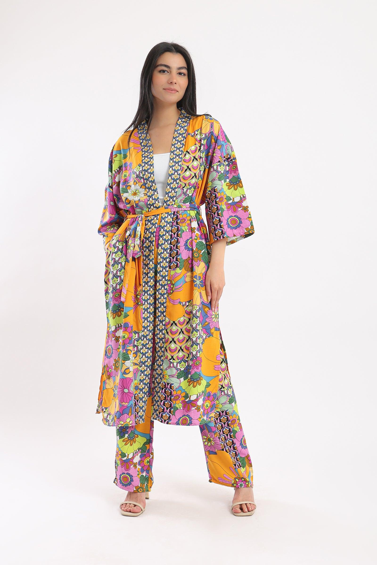 Flawless Printed Kimono - Clue-wear