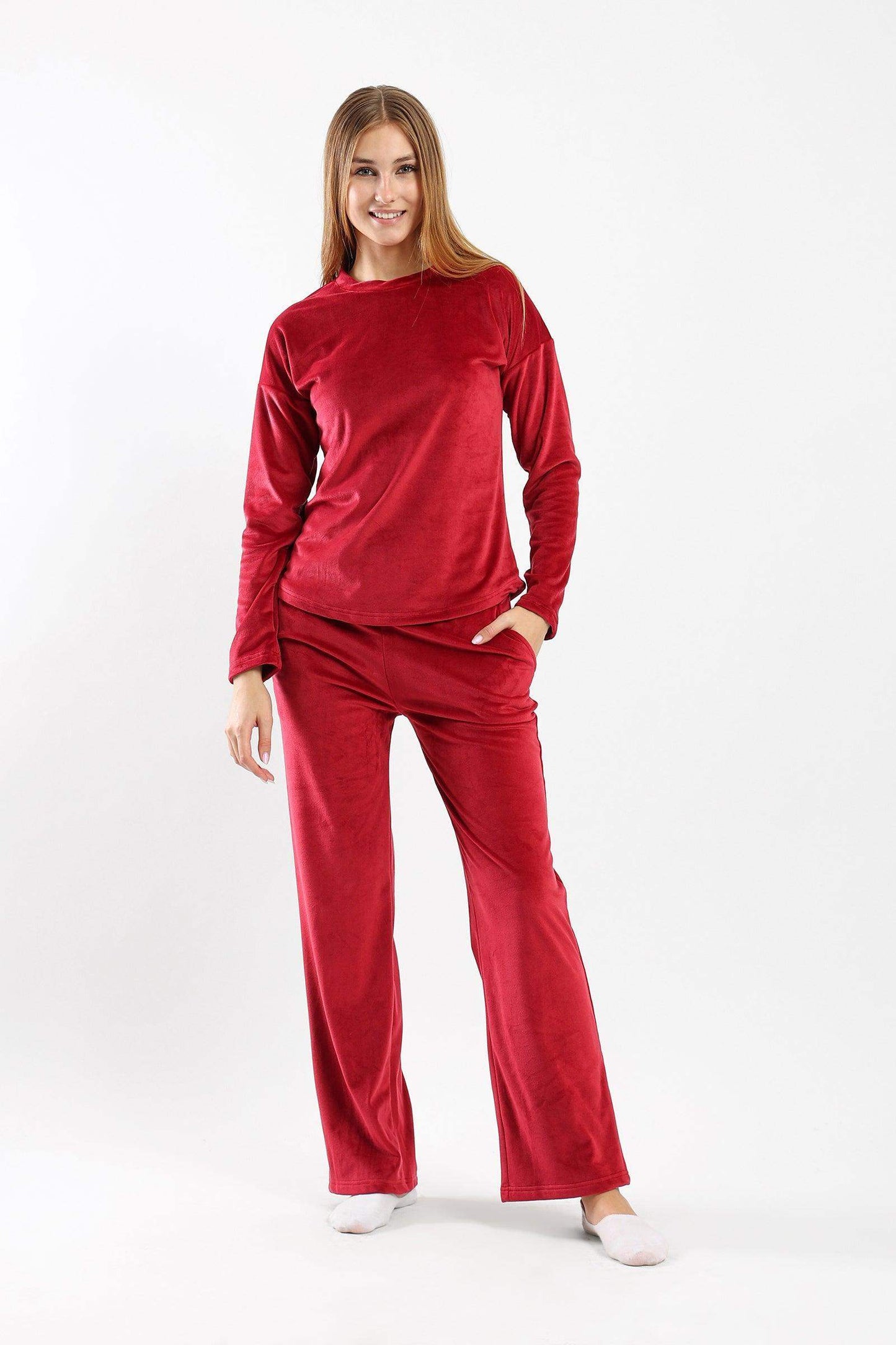 Fleece Solid Pyjama Set - Carina - ÙƒØ§Ø±ÙŠÙ†Ø§